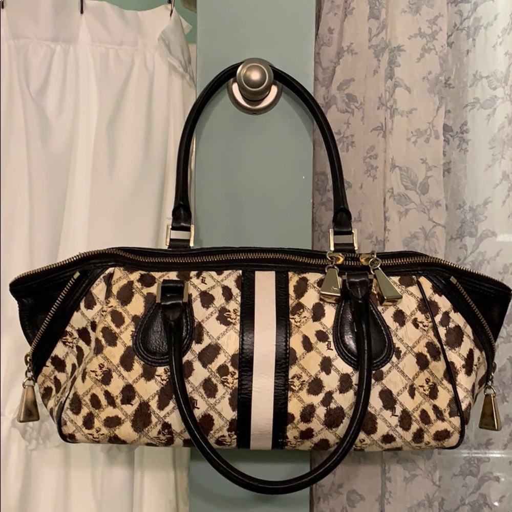 L.A.M.B. Leopard print handbag